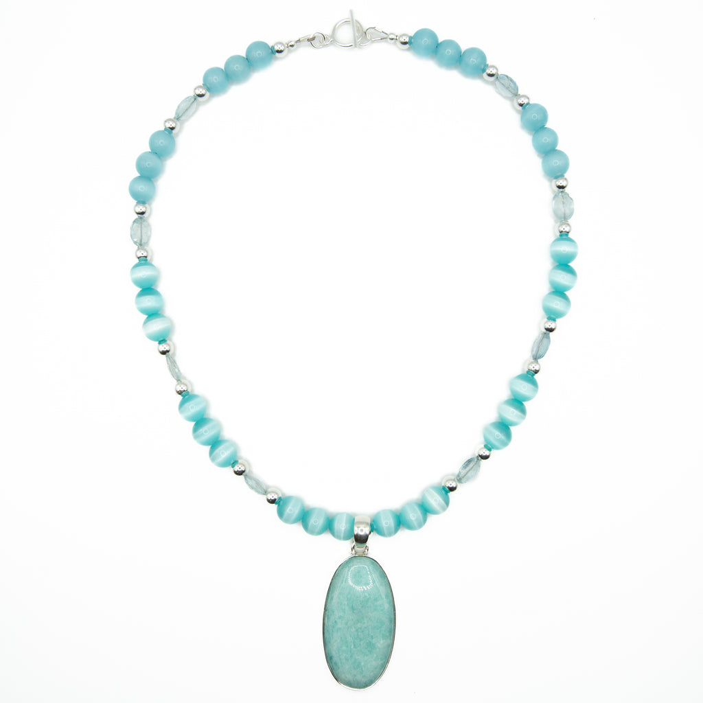 Amazonite Pendant Necklace
