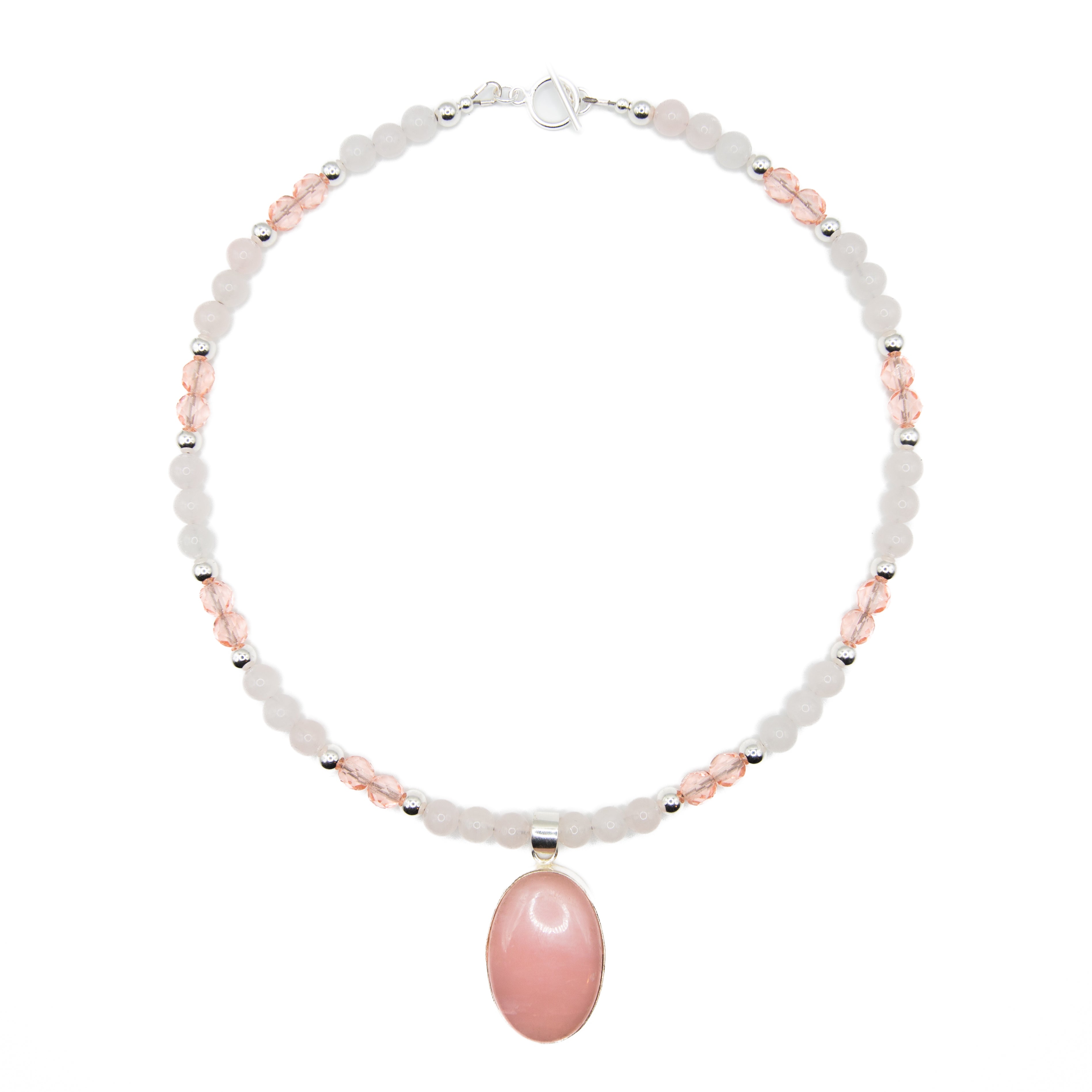 Rose Quartz Pendant Necklace