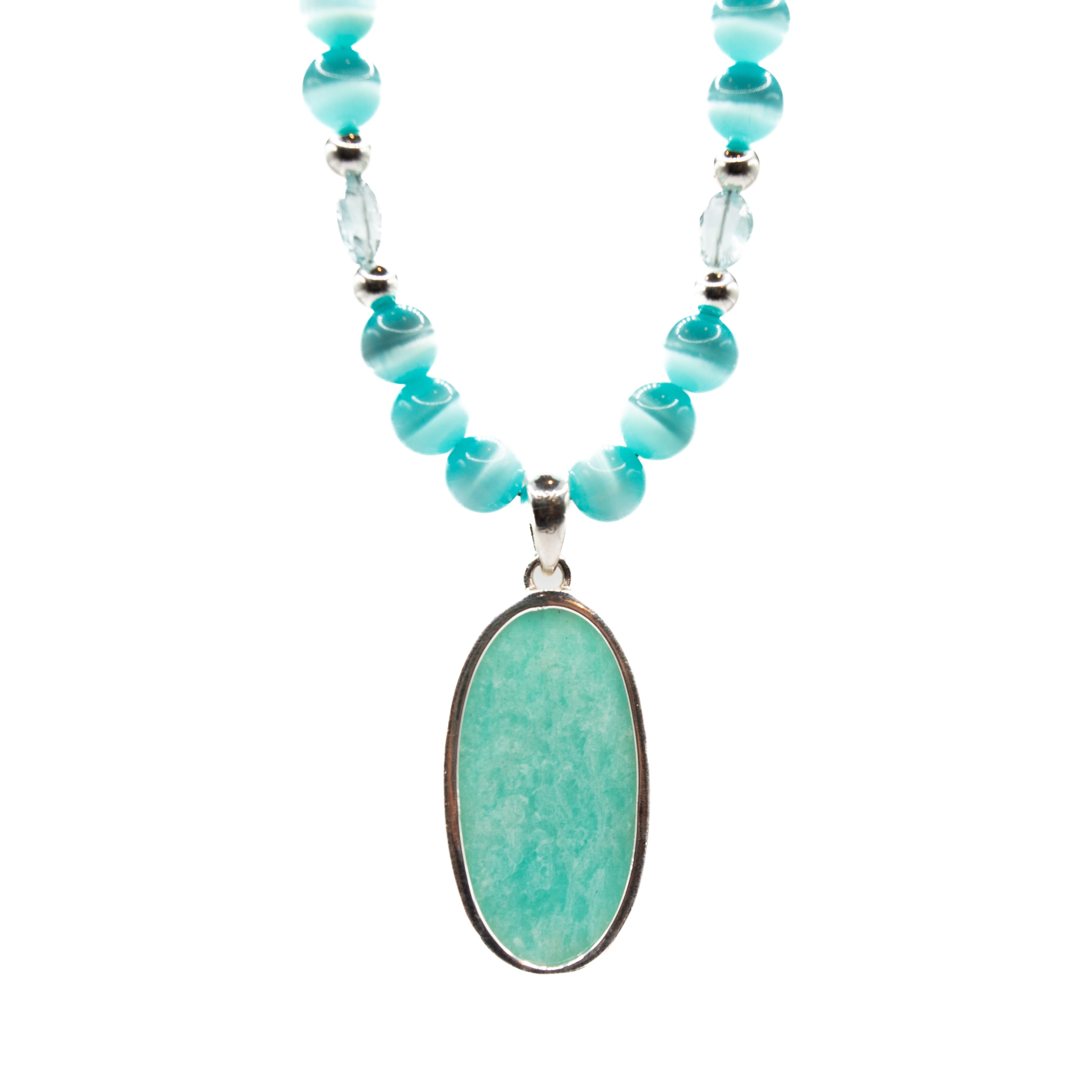 Amazonite Pendant Necklace