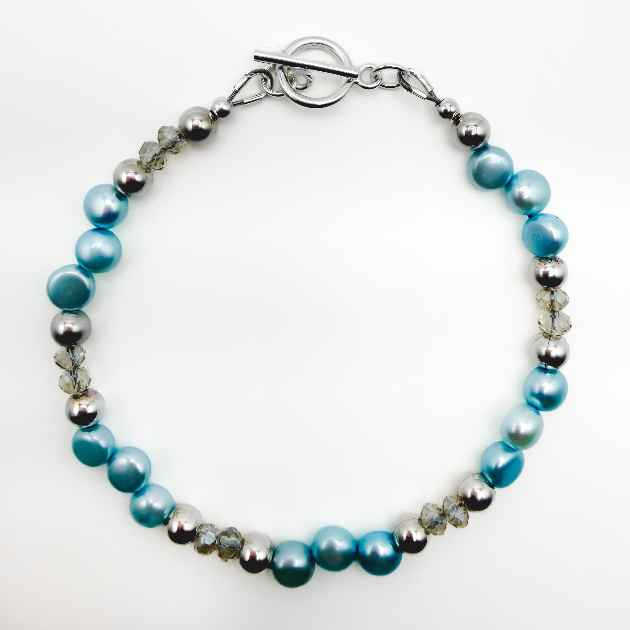 Blue Pearl Bracelet
