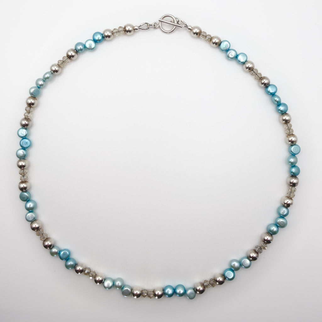 Blue Pearl Necklace