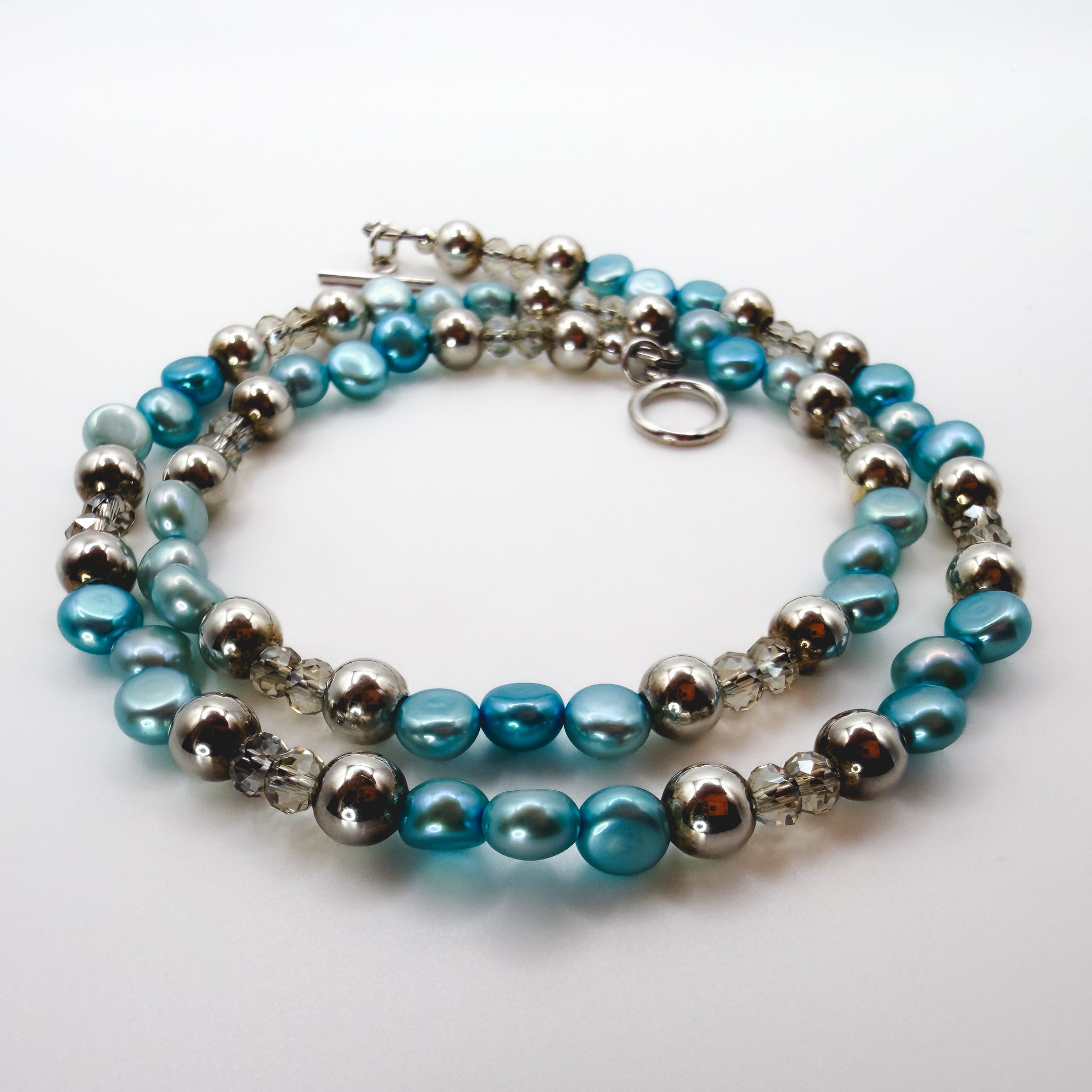 Blue Pearl Necklace
