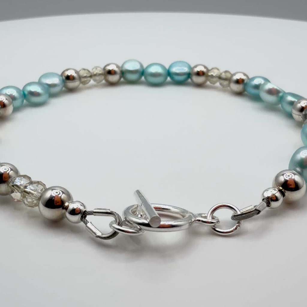 Blue Pearl Bracelet